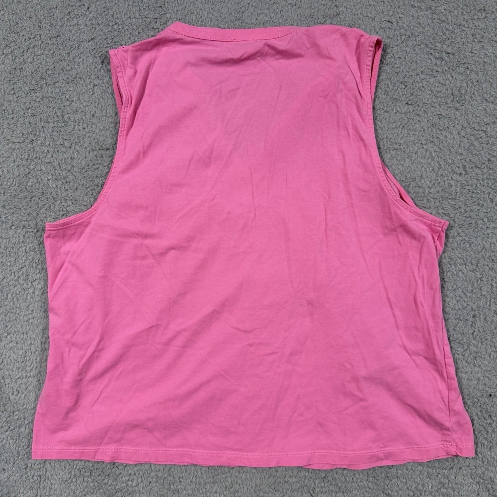 J. Crew Womens Pink V-Neck Eyelet Sleeveless Blouse Size XL Casual Summer - Picture 6 of 6